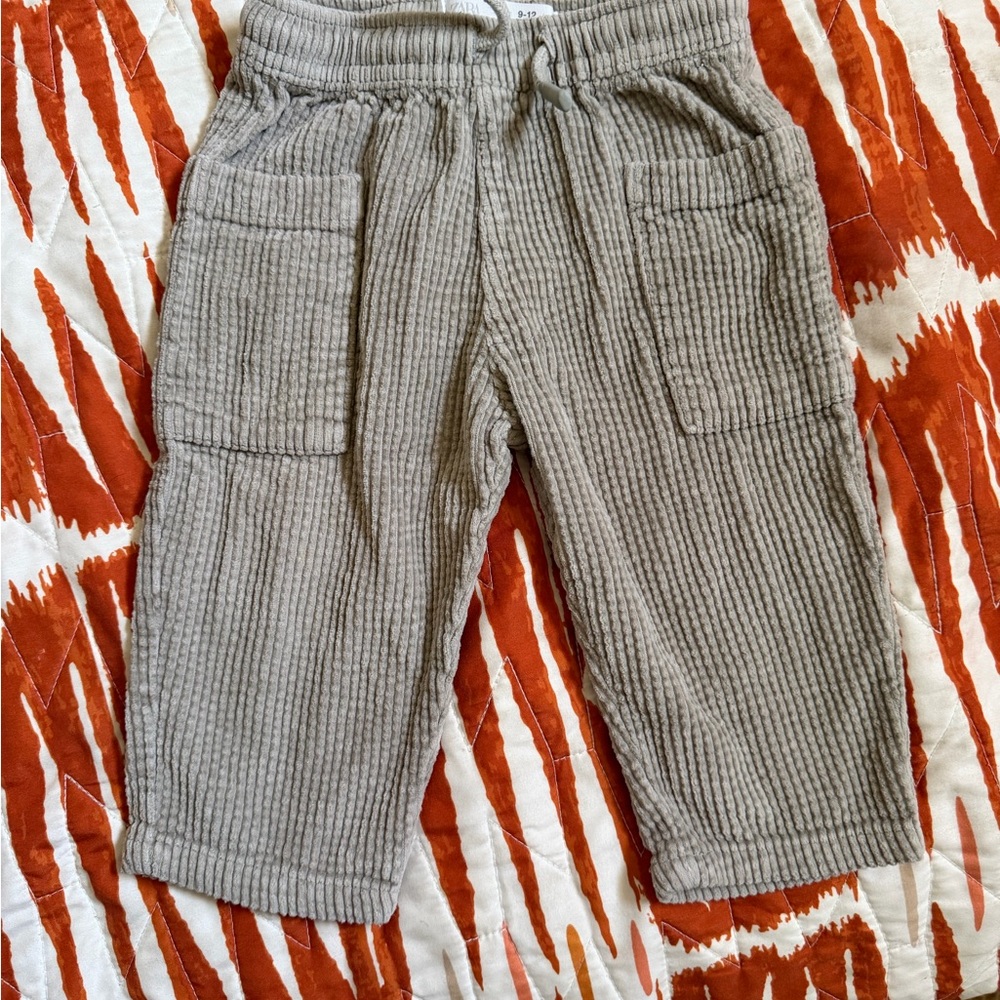 Kids Greenish Corduroy Pants